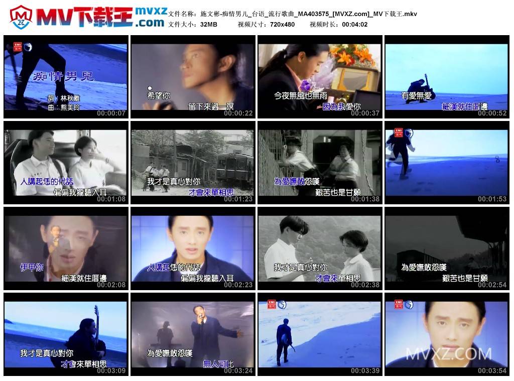 施文彬-痴情男儿_台语_流行歌曲_MA403575